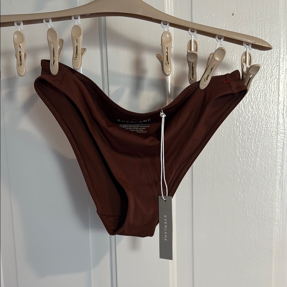Everlane XS Brown Bikini Swimwear Minimal Coverage